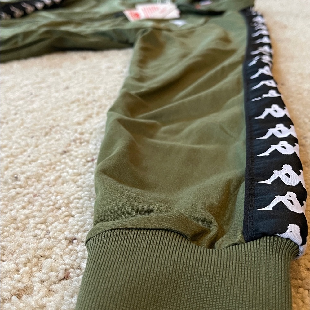 VINTAGE TRACK KAPPA ARMY GREEN JACKET ZIP UP - Picture 4 of 6